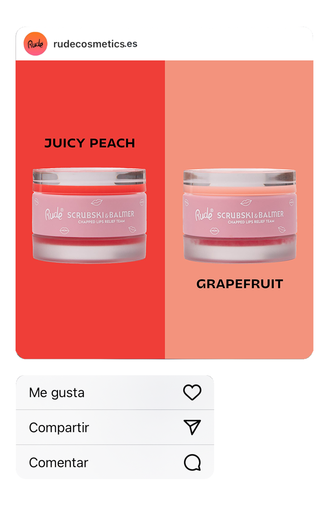 Scrubski & Balmer Lip Exfoliator & Lip Balm Grapefruit