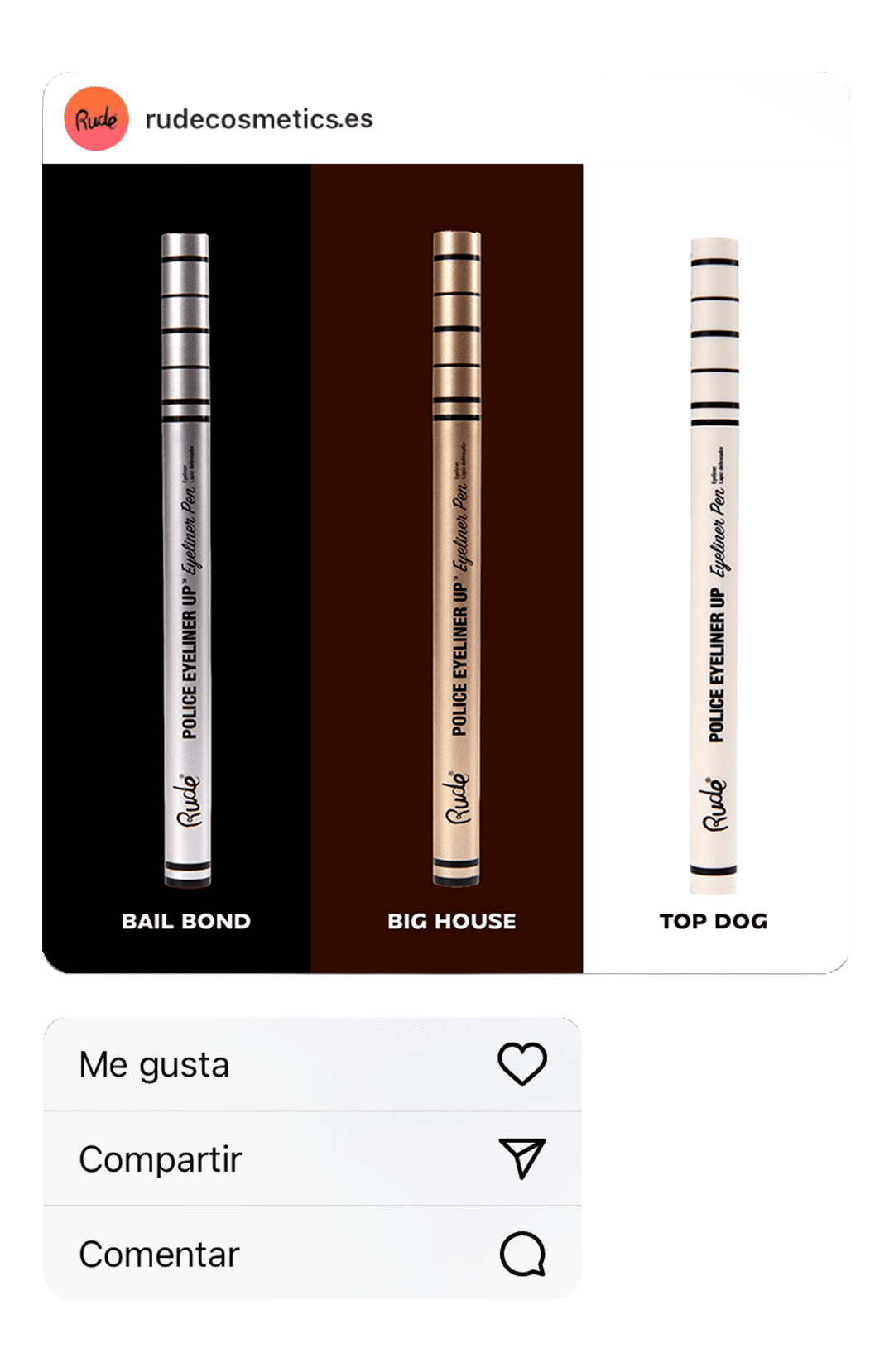 Police Eyeliner Up Eyeliner Pen Bail Bond (Black)