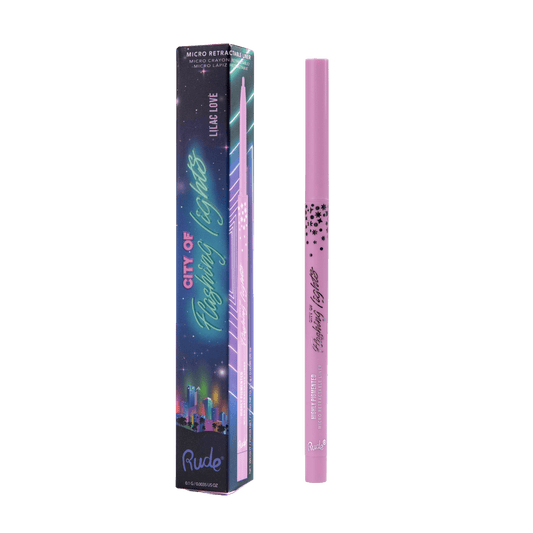 City of Flashing Lights Micro Retractable Liner Lilac Love