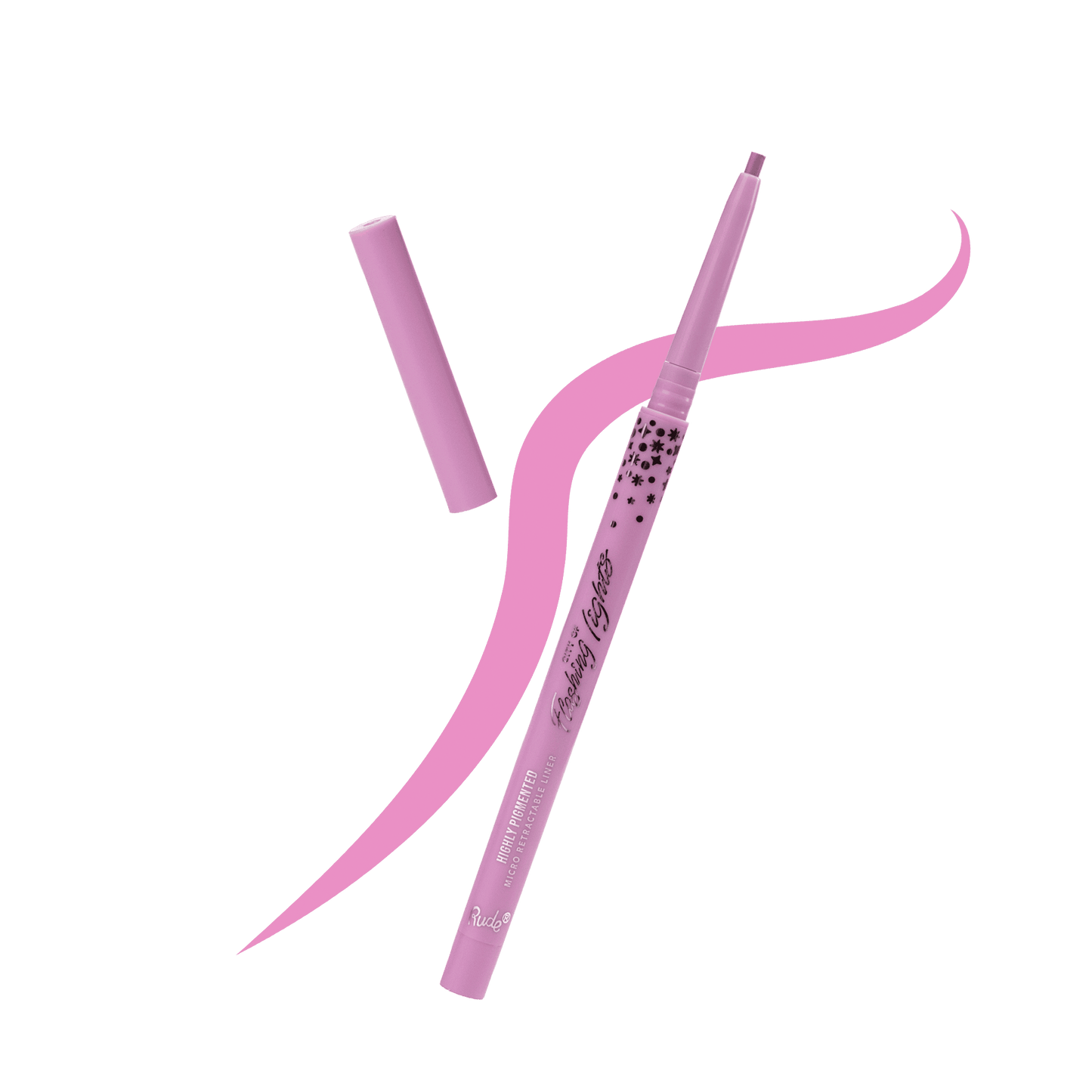 City of Flashing Lights Micro Retractable Liner Lilac Love