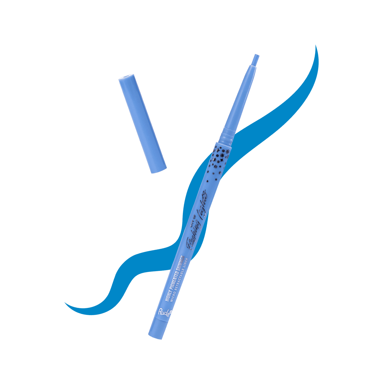 City of Flashing Lights Micro Retractable Liner Out of the Blue