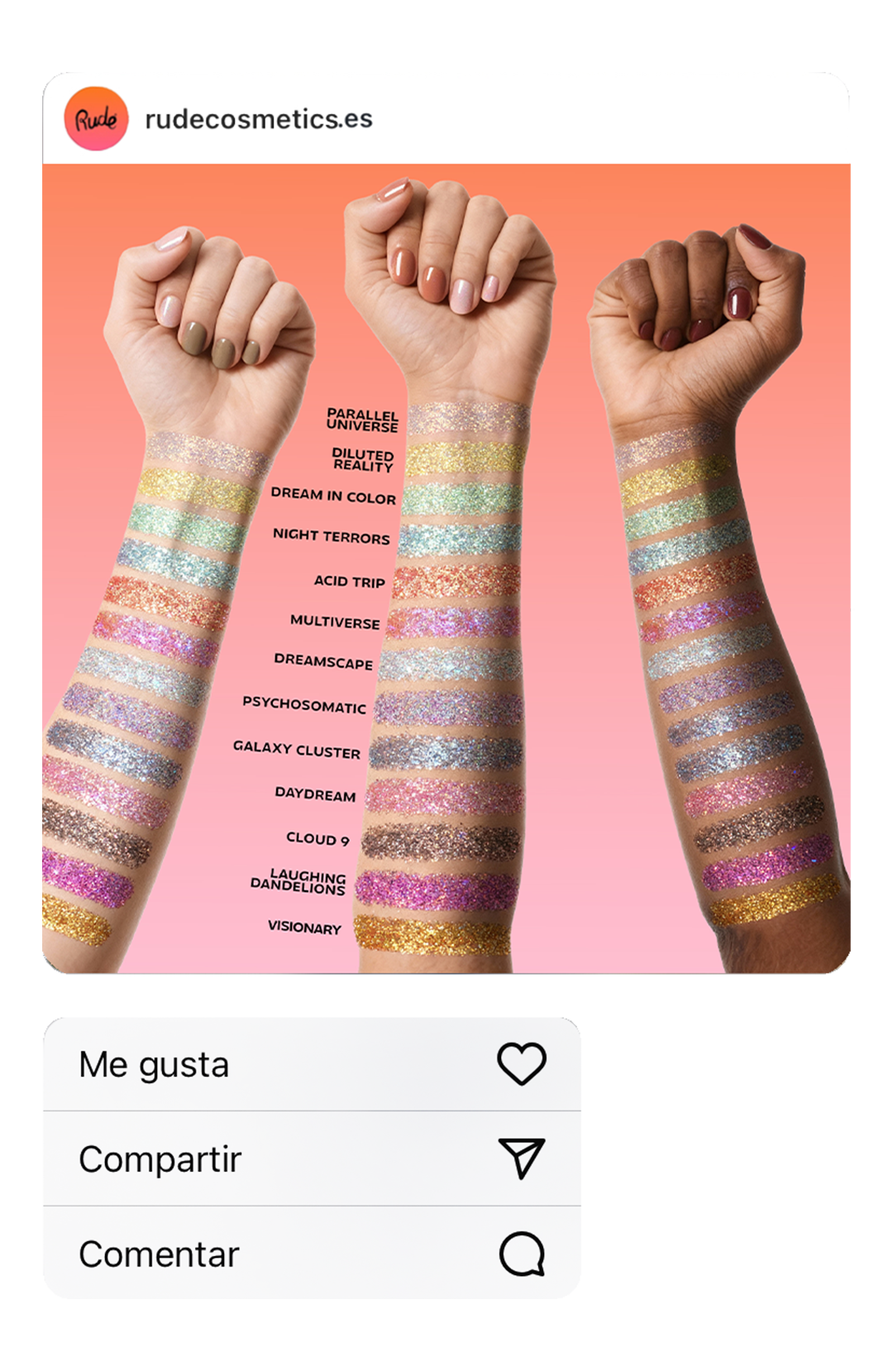 Vivid Dreams Face & Body Glitter Dream in Color