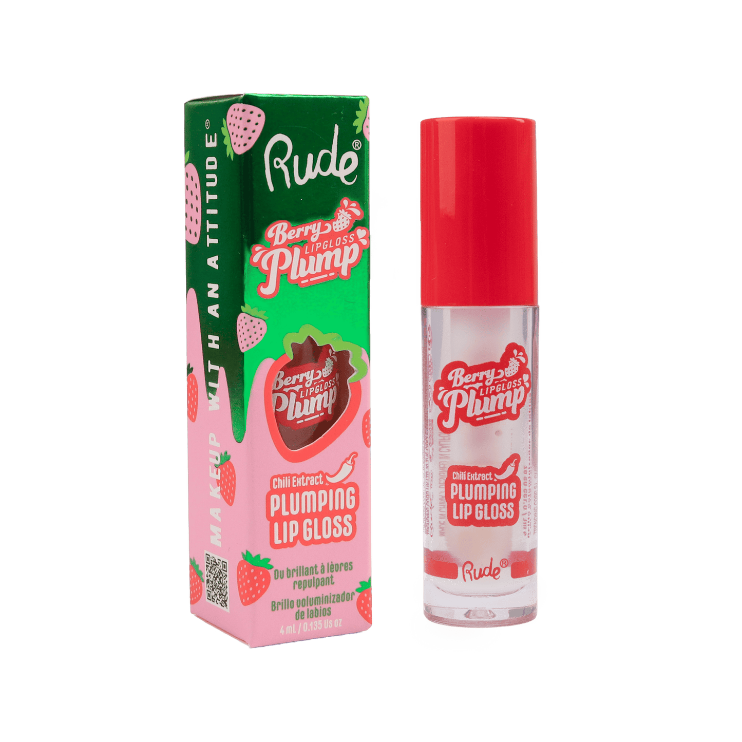 Berry Plump Plumping Lip Gloss Crystal Clear