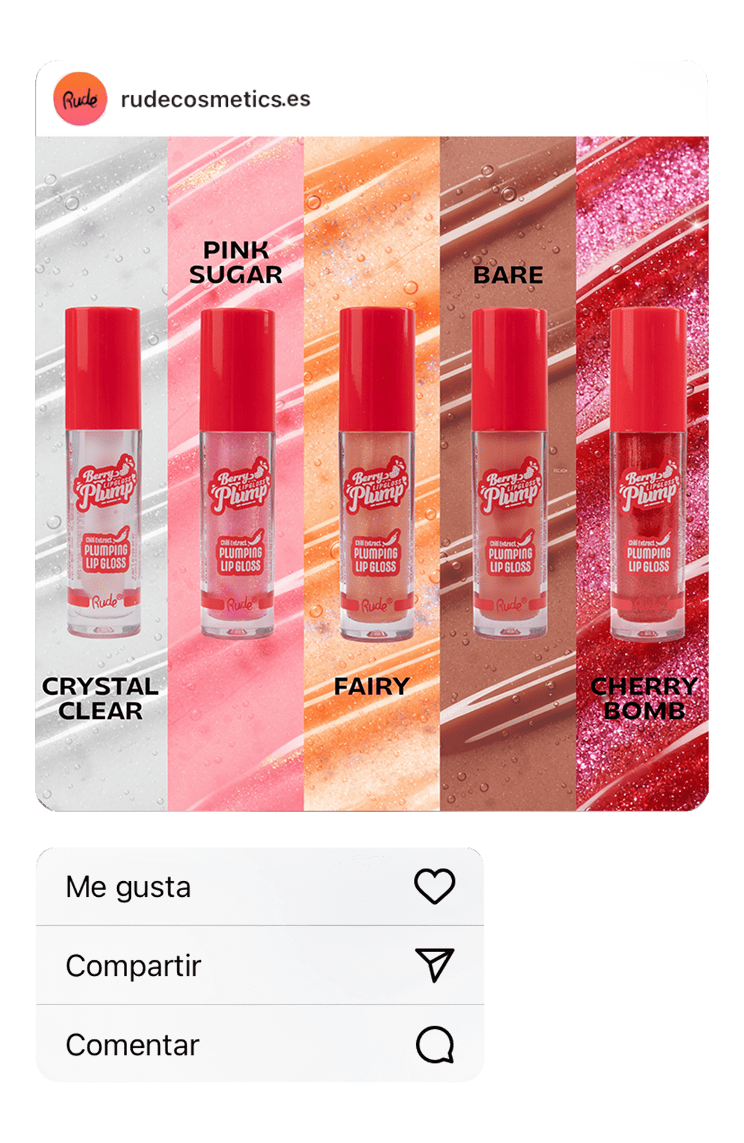 Berry Plump Plumping Lip Gloss Crystal Clear