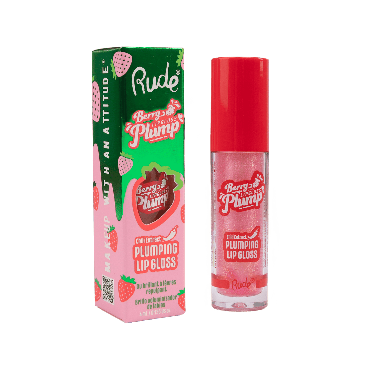 Berry Plump Plumping Lip Gloss Pink Sugar