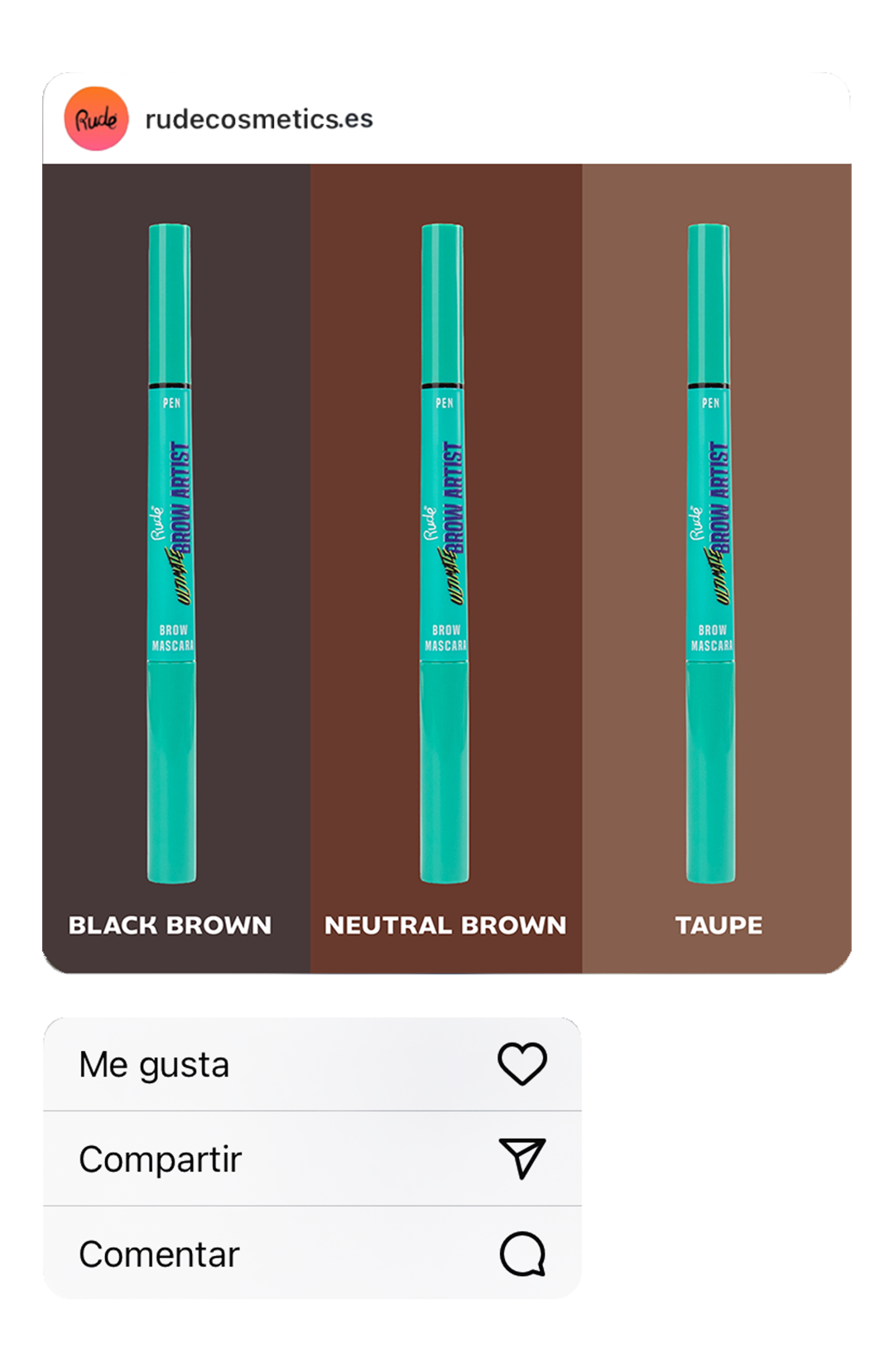 Máscara de pestanas e caneta Ultimate Brow Artist Brow Taupe