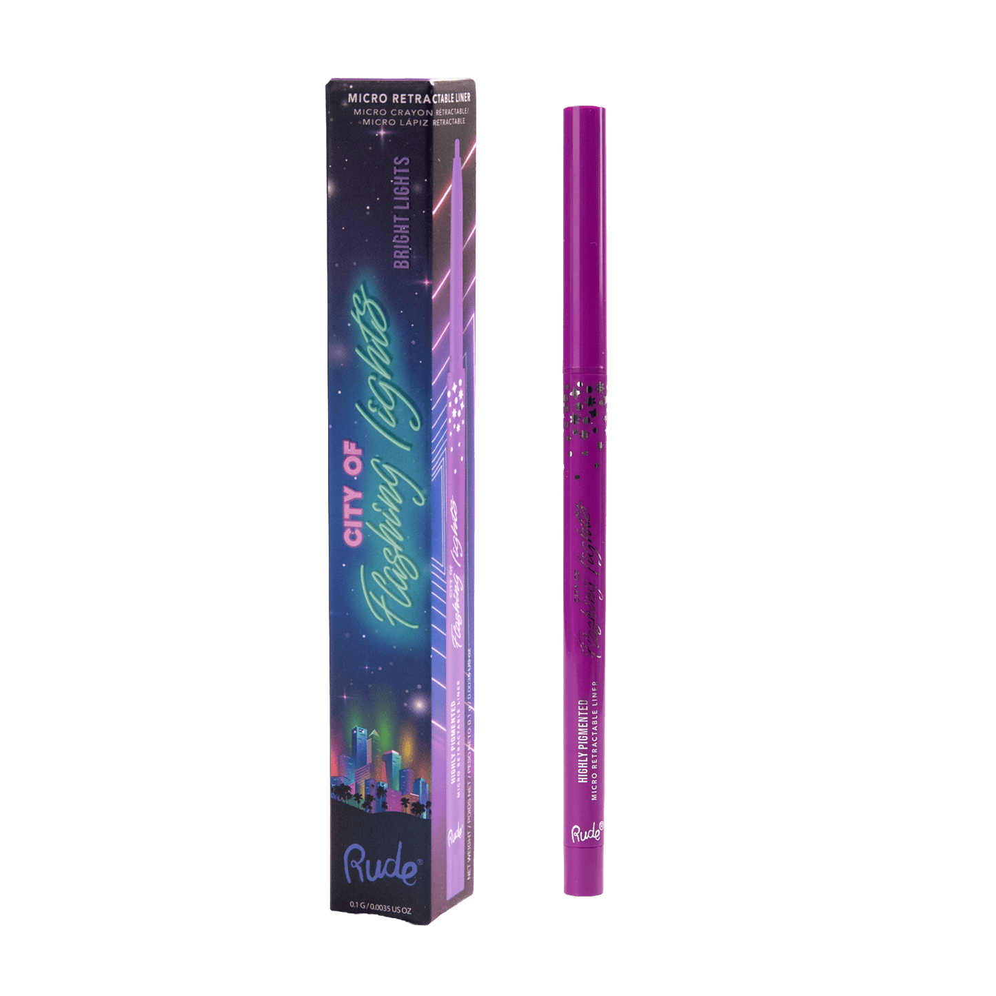 City of Flashing Lights Micro Retractable Liner Bright Lights