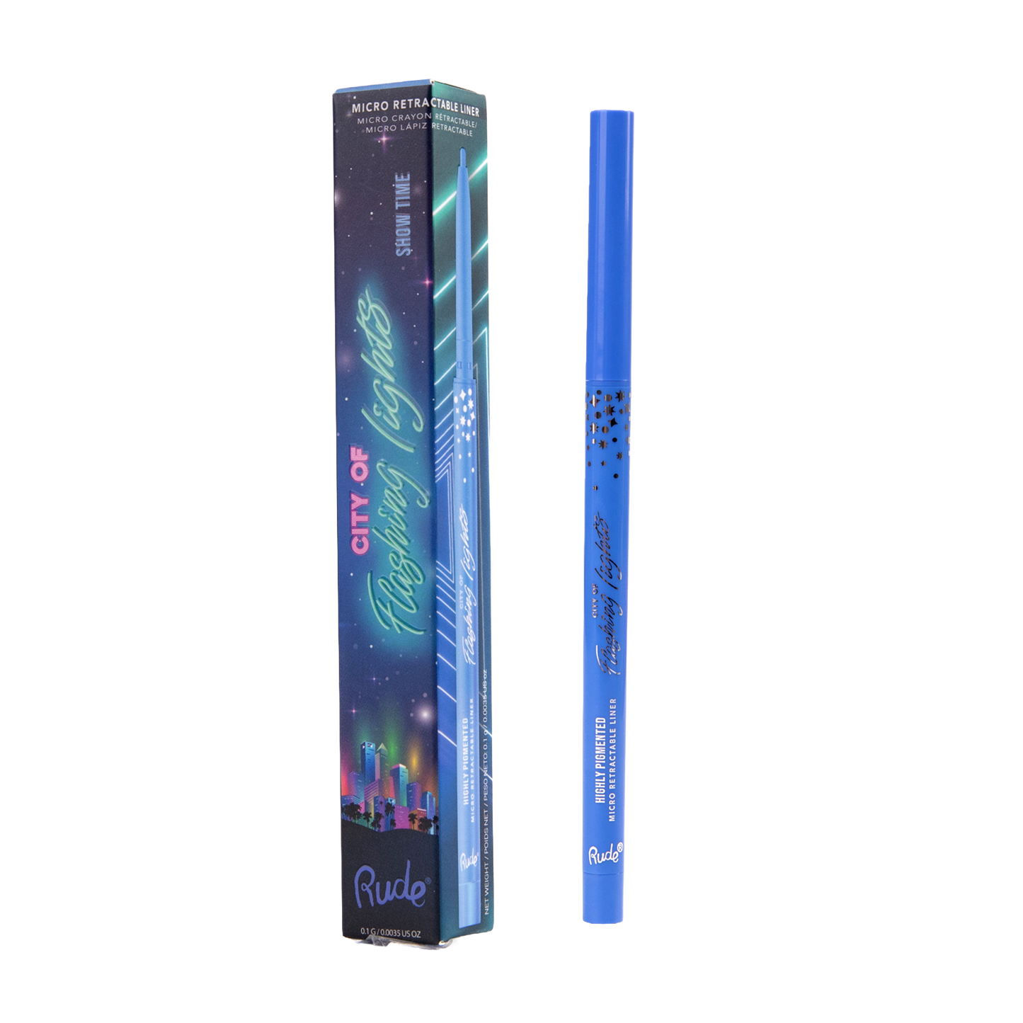 City of Flashing Lights Micro Retractable Liner Show Time