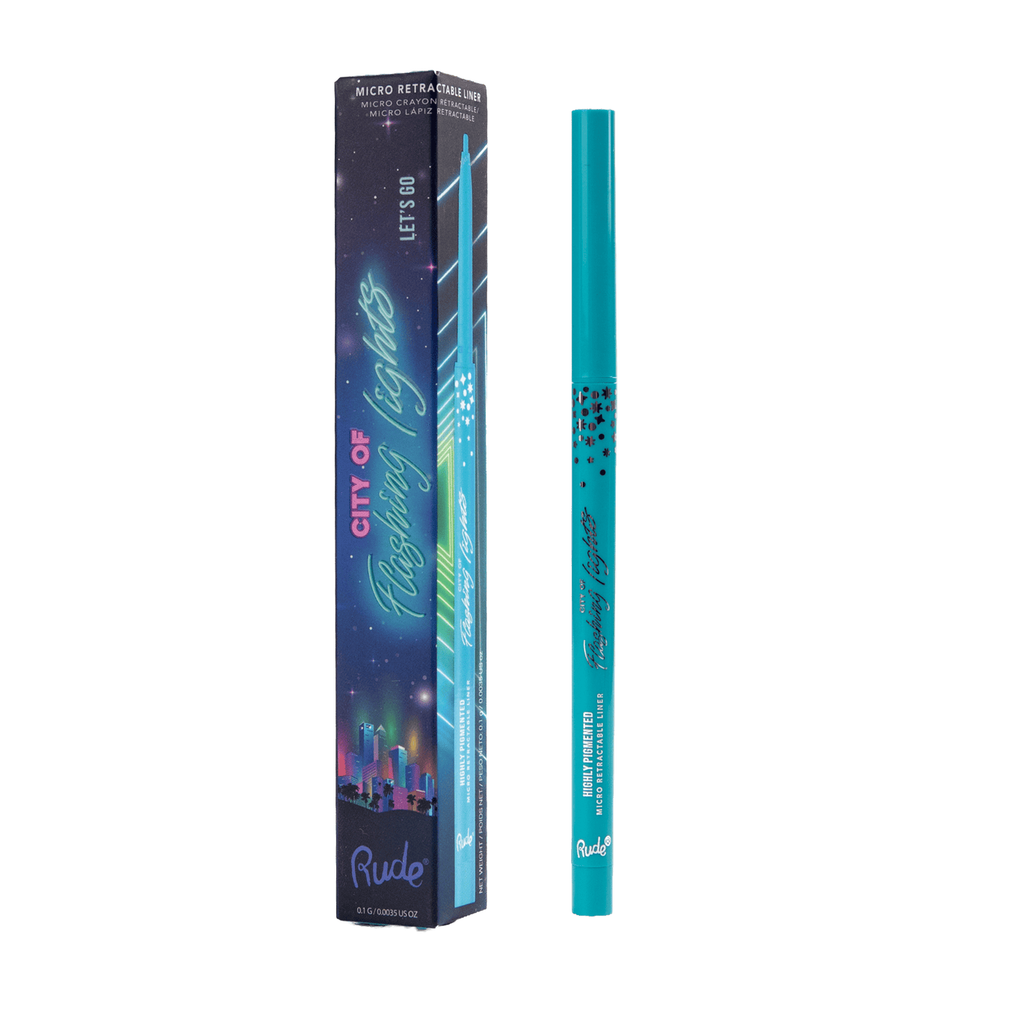 City of Flashing Lights Micro Retractable Liner Let's Go